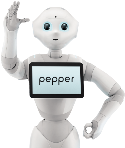 Pepper robot waving
